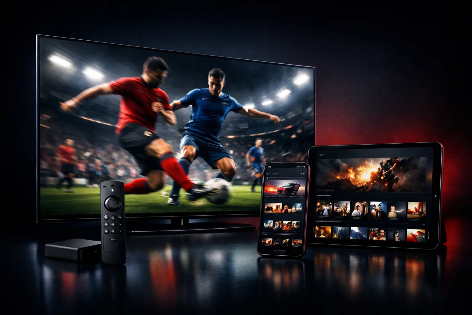 IPTV subscription plans and pricing for Smart TV, Firestick, Android, iOS, Windows and Mac with HD and 4K streaming