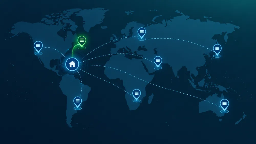 vpn server selection-map